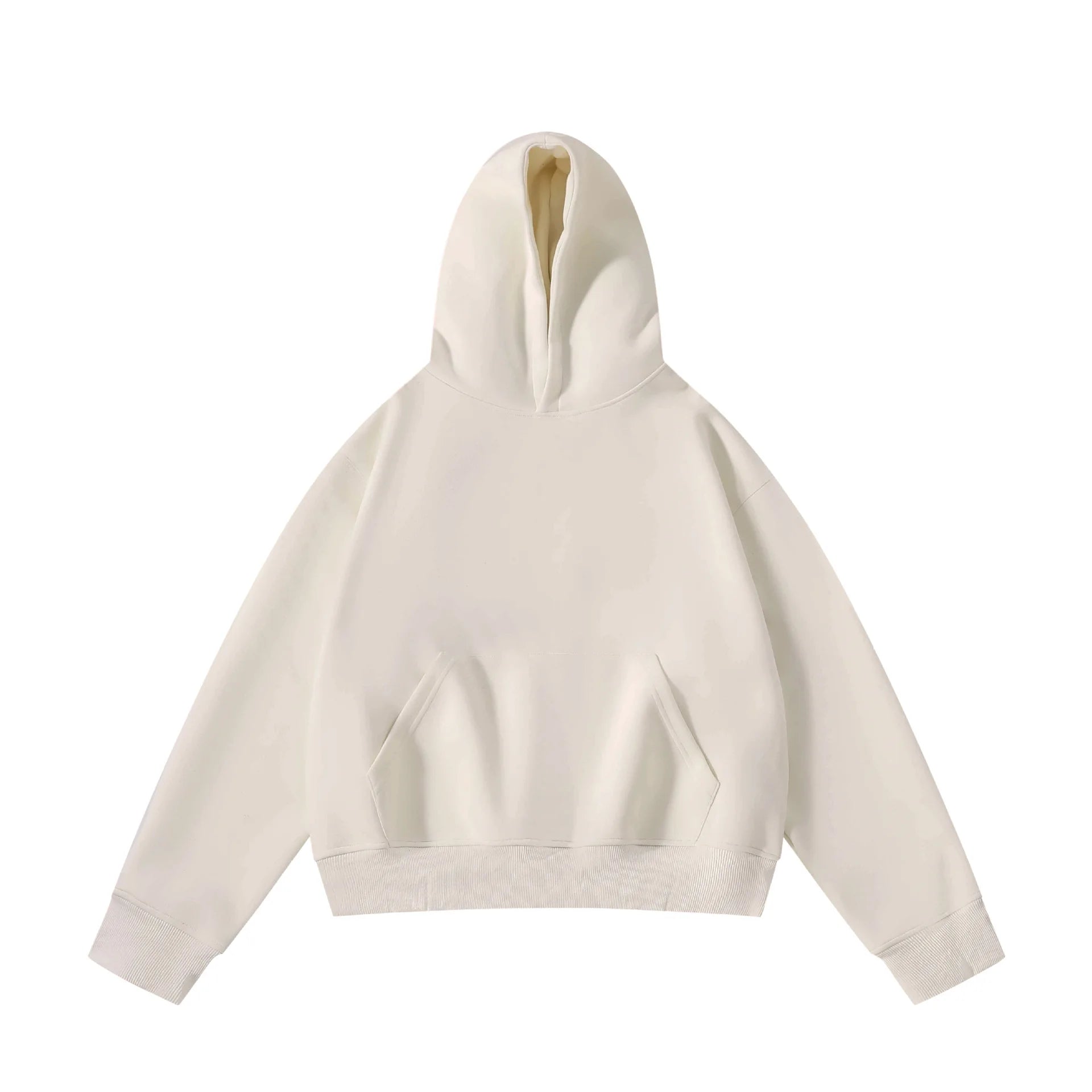 Top Quality 450G Heavyweight EU US Size High Street Clean Fit Short Hooded for Men and Women Loose Thick Boxy Hoodie