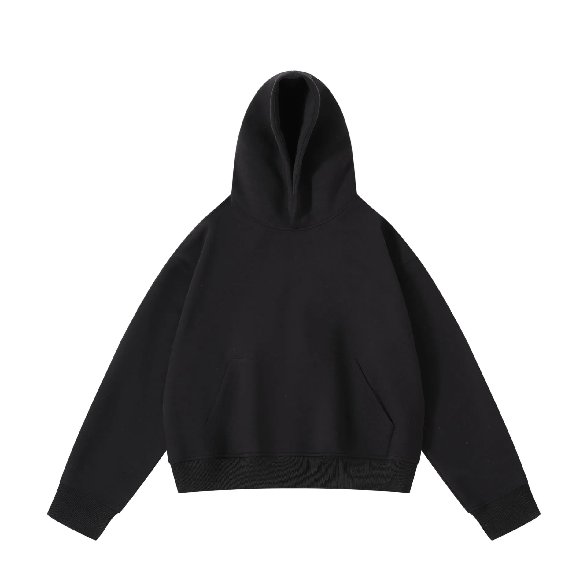 Top Quality 450G Heavyweight EU US Size High Street Clean Fit Short Hooded for Men and Women Loose Thick Boxy Hoodie